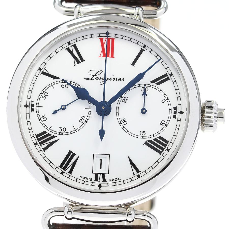 ロンジン LONGINES L2.776.4 ヘリテージコレクション ワンプッシュクロノ 自動巻き メンズ 保証書付き_891072 LONGINES（ロンジン） LONGINES L2.776.4 ヘリテージコレクション ワン