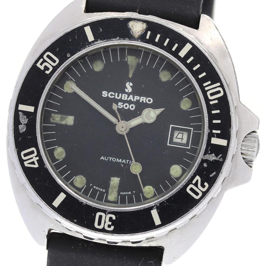 訳あり スキューバプロ SCUBAPRO 67155 デイト 自動巻き メンズ  