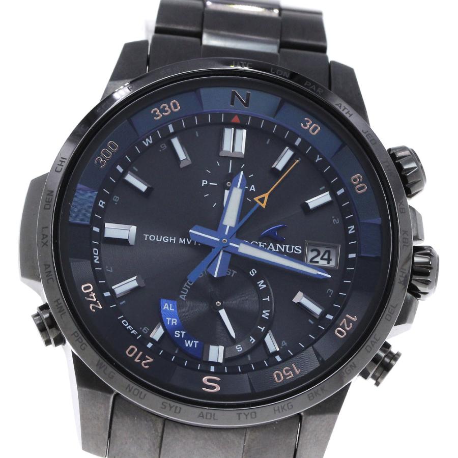 カシオ CASIO OCW-P1000 オシアナス ソーラー電波 メンズ 美品 箱付き_  
