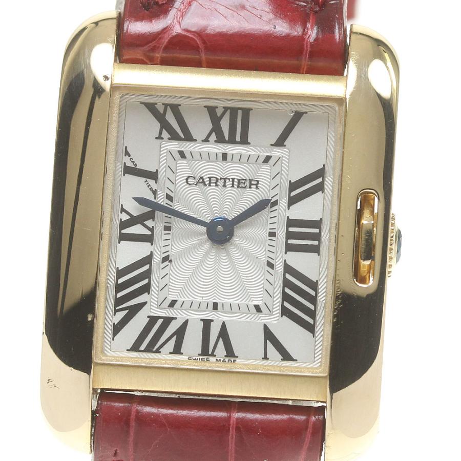 カルティエ CARTIER W5310028 タンクアングレーズSM K18YG クォーツ レディース _835182 Cartier（カルティエ） CARTIER W5310028 タンクアングレーズSM K18YG