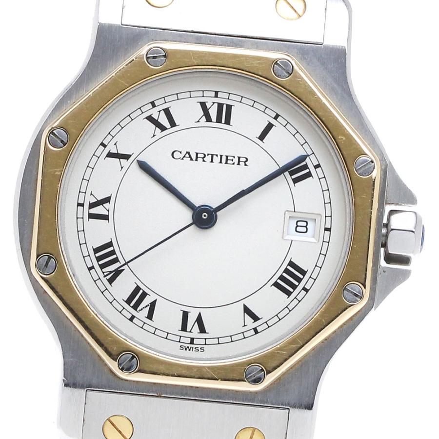 Cartier（カルティエ） サントスオクタゴンLM YGベゼル デイト