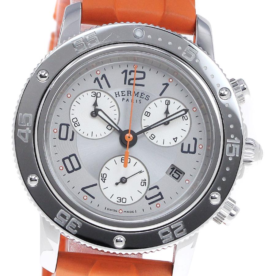 HERMES エルメス CP2.410 クリッパーダイバー クロノグラフ クォーツ  
