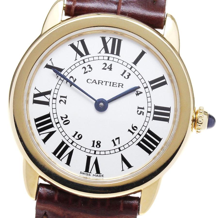 Cartier カルティエ CARTIER W6700355 ロンドソロSM K18YG クォーツ  