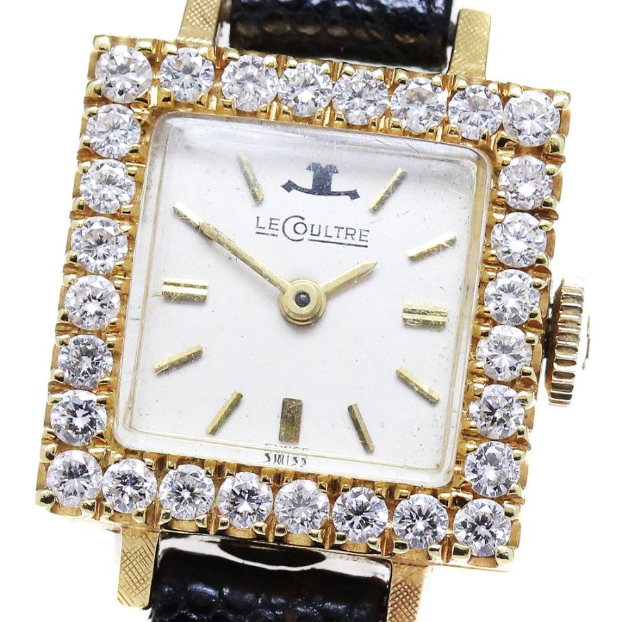 JAEGER-LECOULTRE ジャガー・ルクルト K14YG ダイヤベゼル Cal.840 手  