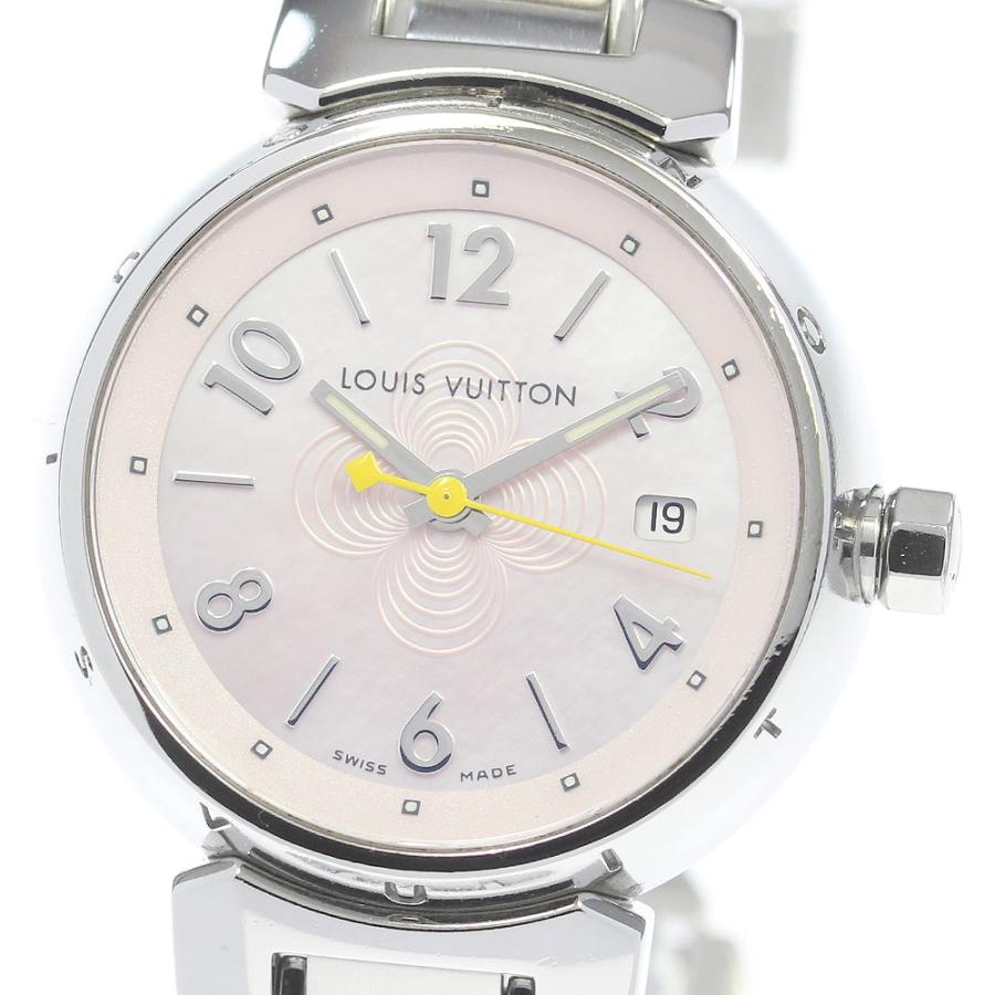 ルイ・ヴィトン LOUIS VUITTON Q1216 タンブール デイト クォーツ 