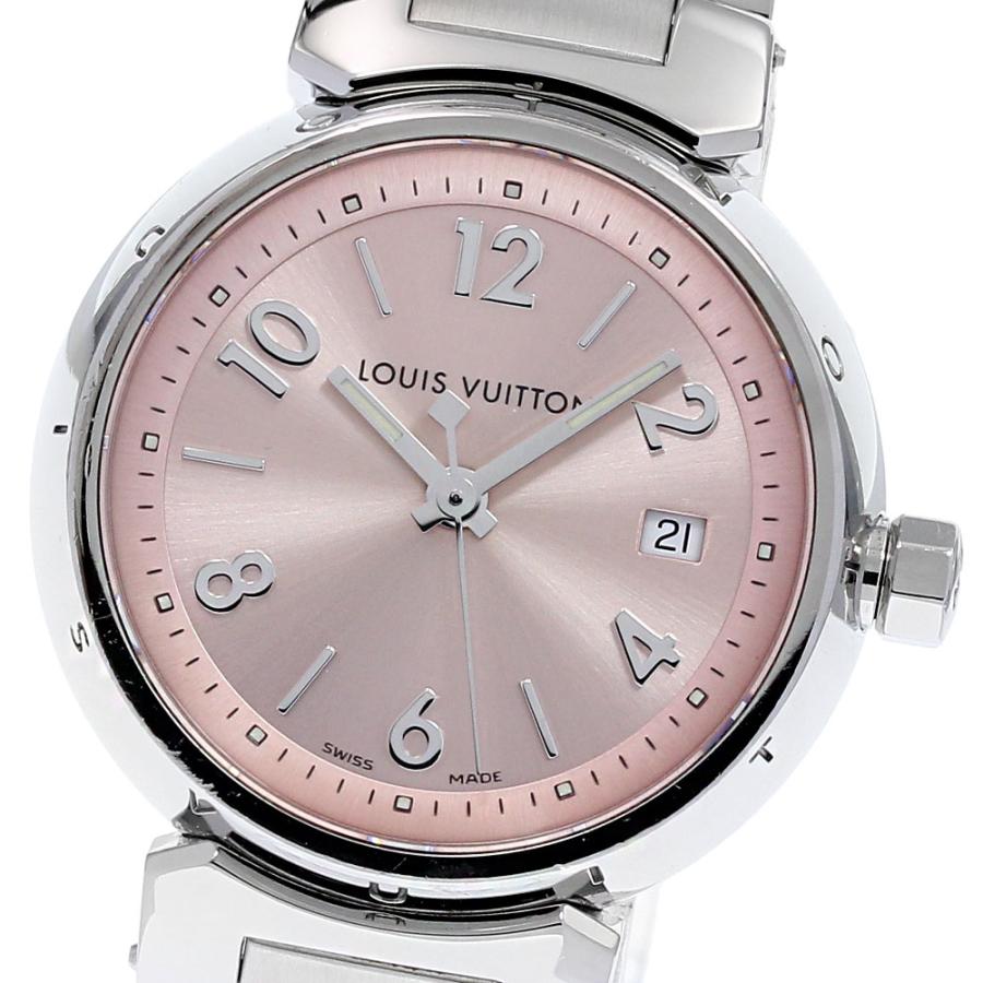 LOUIS VUITTON ルイ・ヴィトン Q121X タンブール デイト クォーツ  