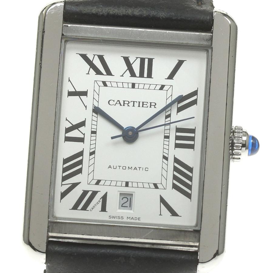 カルティエ CARTIER WSTA0029 タンクソロXL デイト 自動巻き メンズ 保証書付き_968178 Cartier（カルティエ） CARTIER WSTA0029 タンクソロXL デイト 自動