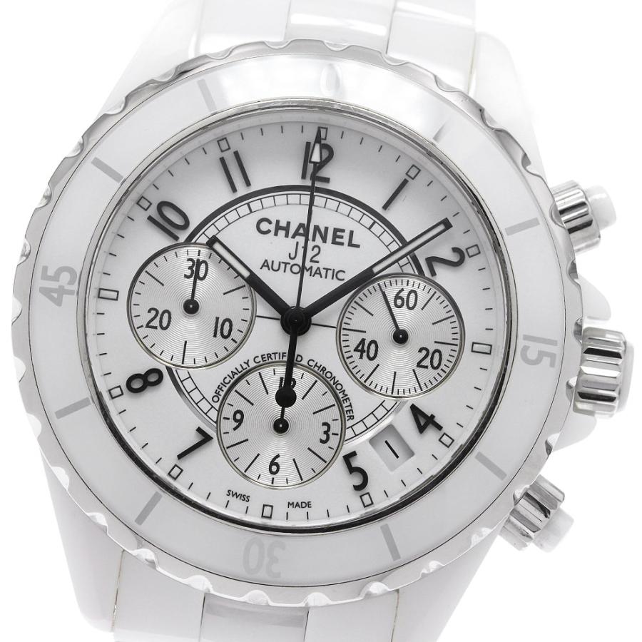 CHANEL シャネル J12 H1007 クロノグラフ セラミック 自動巻き CHANEL（シャネル） CHANEL H1007 J12 クロノグラフ ホワイト