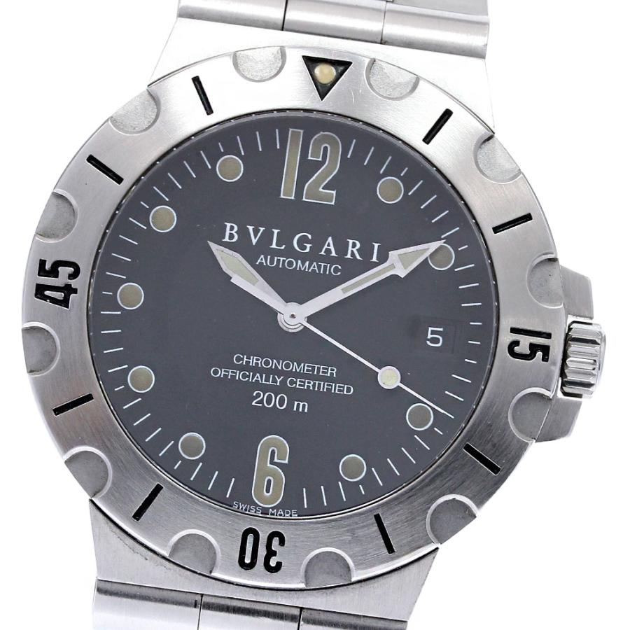 ブルガリ BVLGARI SD38S ディアゴノ スクーバ デイト 自動巻き メンズ 