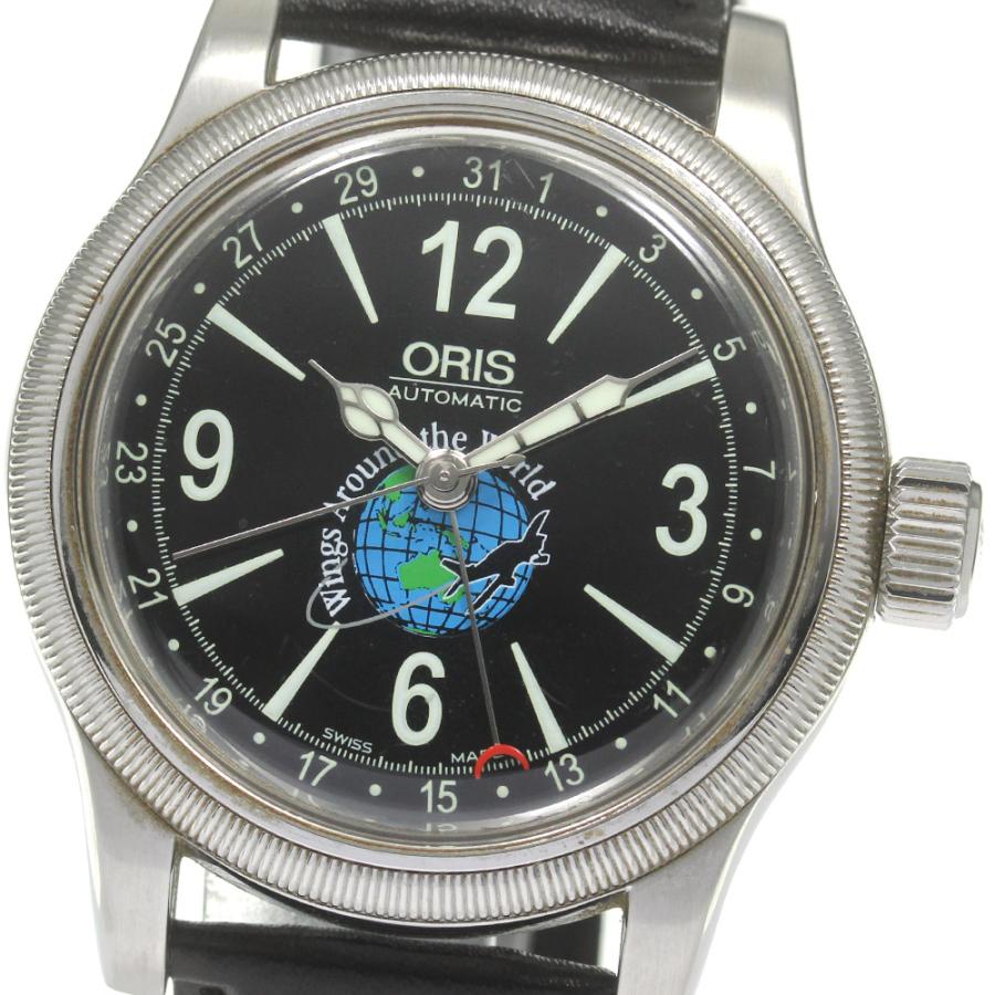 オリス ORIS 7543 ポインターデイト ビッククラウン 自動巻き メンズ