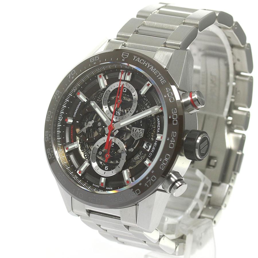 タグホイヤー TAG HEUER CAR201U-0 カレラ Cal.ホイヤー01 クロノグラフ 自動巻き メンズ 極美品 箱・保証書付き_838647 TAG HEUER（タグ・ホイヤー） TAG HEUER CAR201U-0 カレラ Cal
