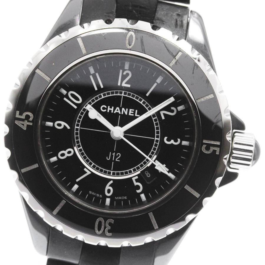 シャネル CHANEL H0681 J12 黒セラミック クォーツ レディース _839121 