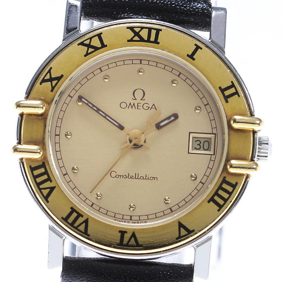 OMEGA オメガ コンステレーション YGベゼル クォーツ レディース
