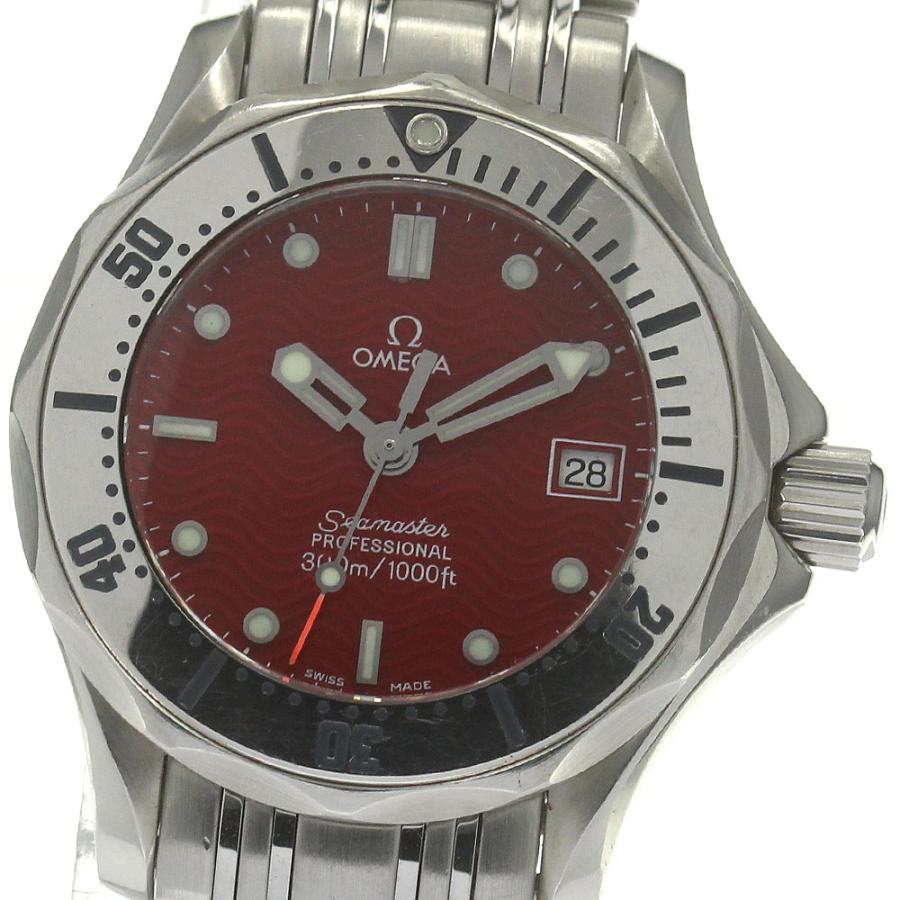 オメガ OMEGA 2582.61 シーマスター300 丸井限定 デイト クォーツ レディース 保証書付き_839977 OMEGA（オメガ） OMEGA 2582.61 シーマスター300 丸井限定 デイト
