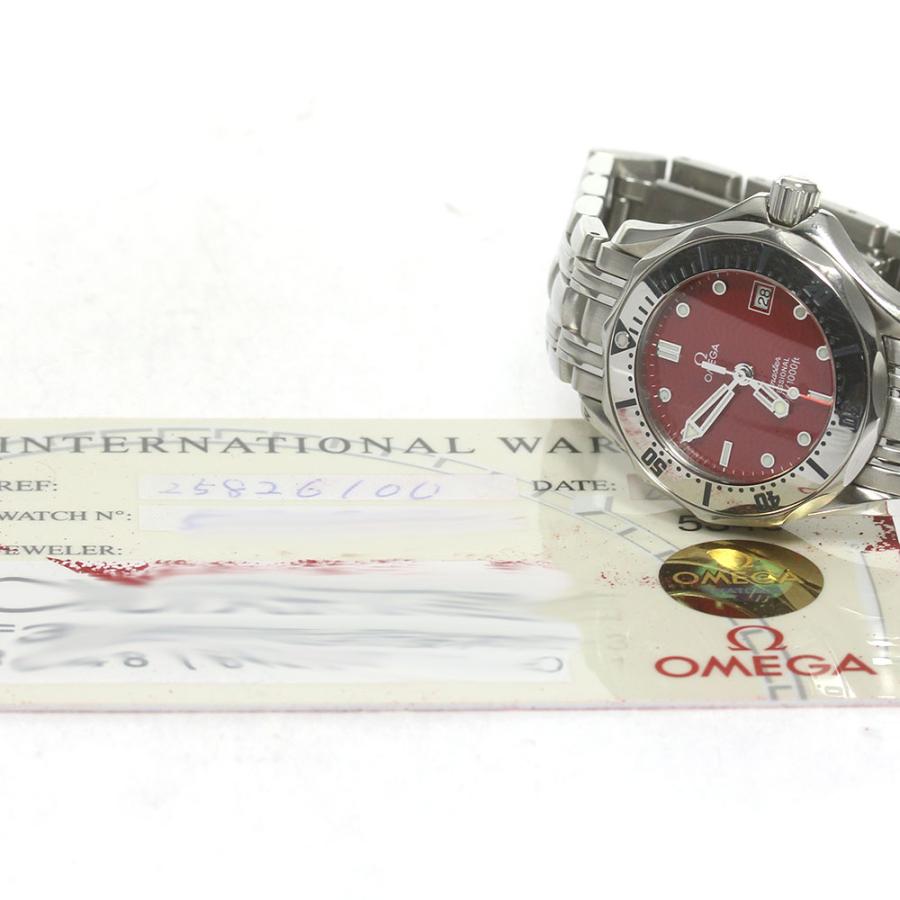 オメガ OMEGA 2582.61 シーマスター300 丸井限定 デイト クォーツ レディース 保証書付き_839977 OMEGA（オメガ） OMEGA 2582.61 シーマスター300 丸井限定 デイト