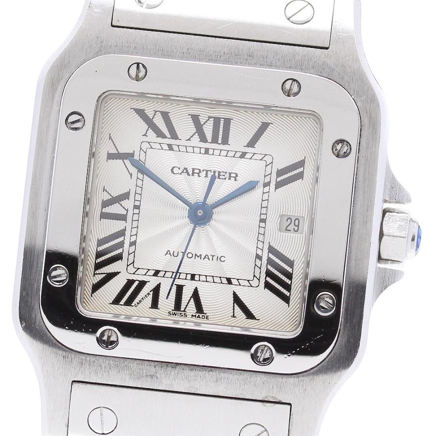 カルティエ CARTIER W20055D6 サントスガルベLM デイト 自動巻き メンズ _958396 Cartier（カルティエ） CARTIER W20055D6 サントスガルベLM デイト
