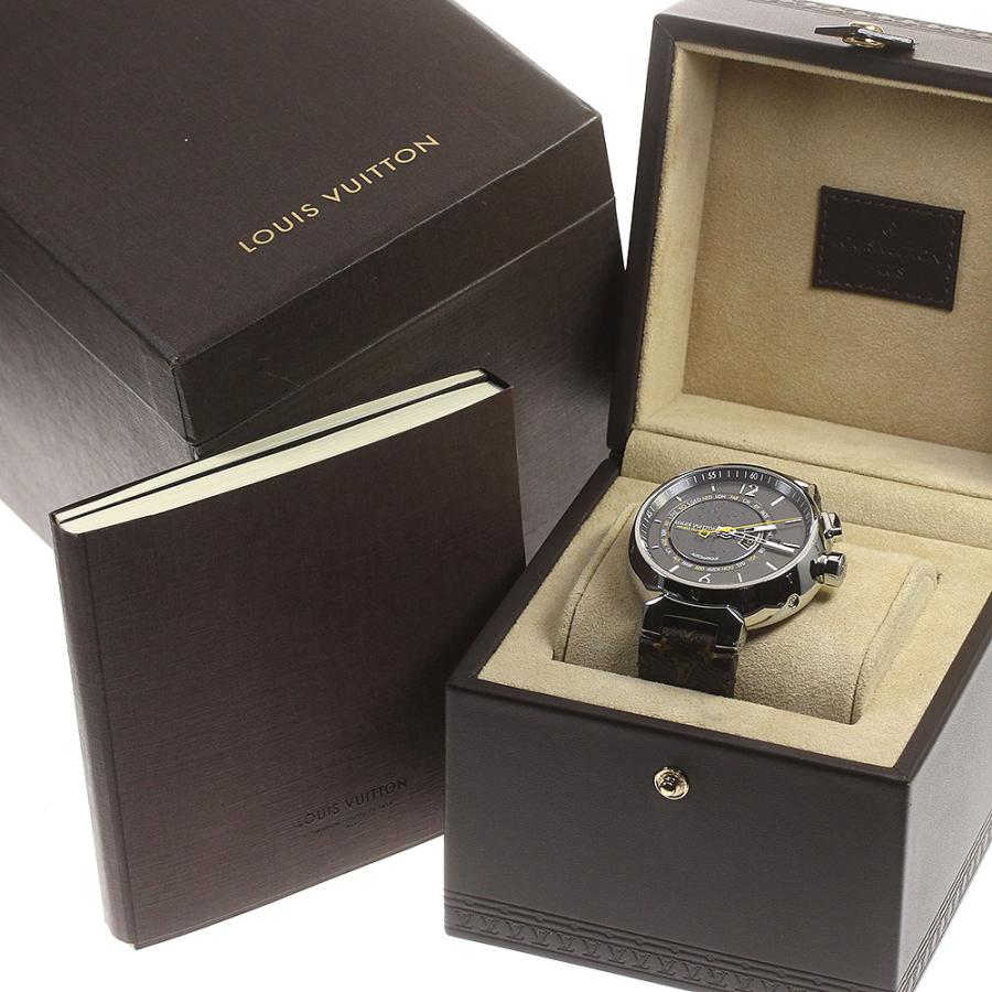 LOUIS VUITTON ルイ・ヴィトン Q1055 タンブール ワールドタイマー 