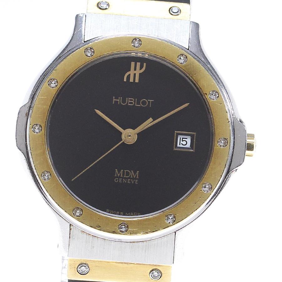 ウブロ HUBLOT 1391.10 MDM クラシック デイト クォーツ レディース 
