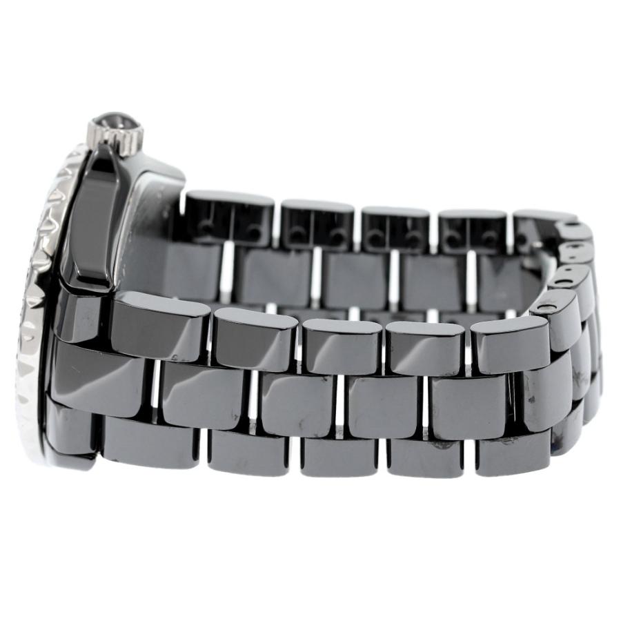 CHANEL シャネル H1417 J12 黒セラミック デイト ブラックダイヤベゼル 