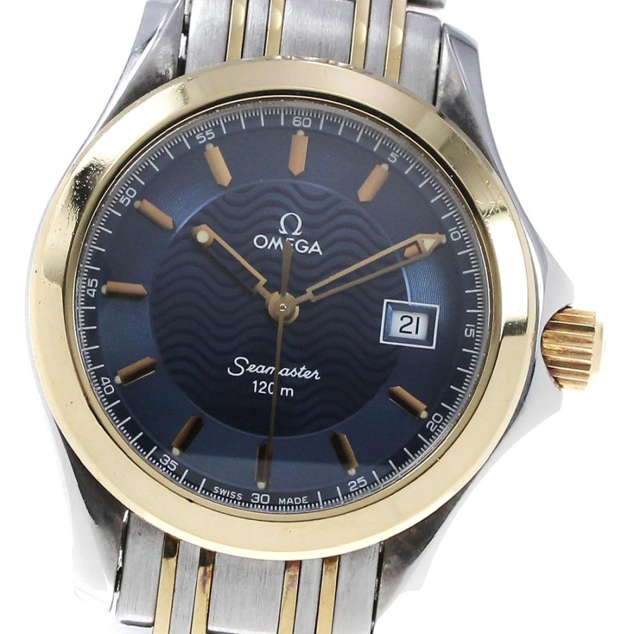 OMEGA オメガ 2371.81 シーマスター120 YGコンビ デイト クォーツ  