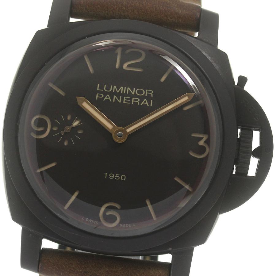 パネライ PANERAI PAM00375 ルミノール 1950 コンポジット 3デイズ 手  