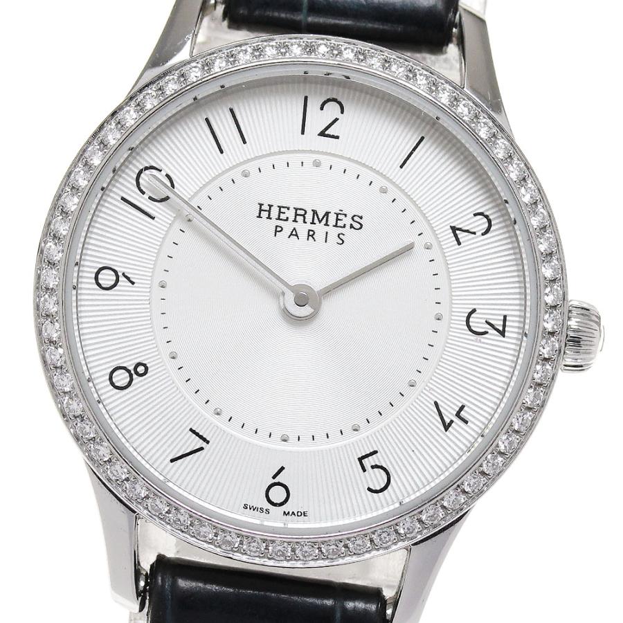 稼働品　エルメス　スリムドゥ　CA2.130  腕時計 HERMES（エルメス） HERMES CA2.130 スリムドゥ ダイヤベゼル クォーツ