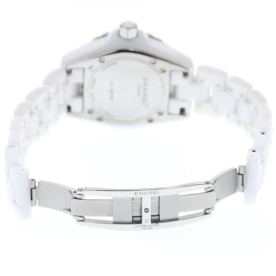 CHANEL シャネル H1628 J12 33MM 白セラミック 12Pダイヤ クォーツ