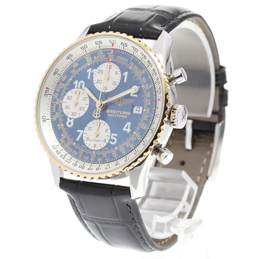 ブライトリング（BREITLING） BREITLING D13022 オールドナビタイマー クロノグラフ デイト 自動巻き メンズ 良品 ...