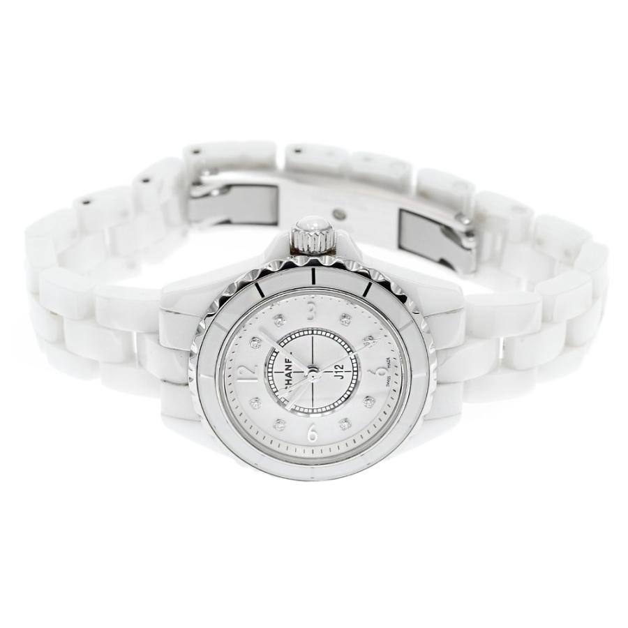 シャネル CHANEL H2570 J12 ホワイトセラミック 8Pダイヤ クォーツ レディース 良品 _842545 CHANEL（シャネル） CHANEL H2570 J12 ホワイトセラミック 8Pダイヤ