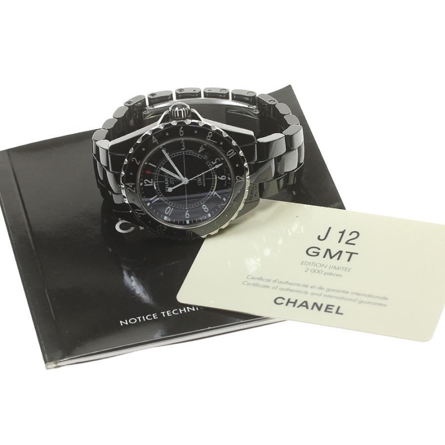 CHANEL（シャネル） CHANEL H2012 J12 GMT ブラックセラミック 自動巻き メンズ 保証書付き_842762 ...