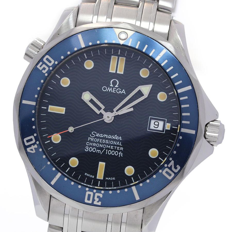 日本限定 OMEGA メンズ 自動巻き デイト シーマスター300 2531.80 オメガ 300M