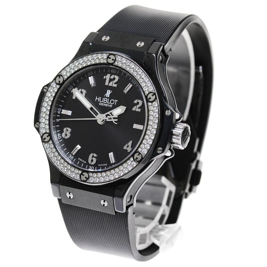 ウブロ HUBLOT 361.CV.1270.RX.1104 ビッグバン ブラックマジック ダイヤベゼル クォーツ ボーイズ 保証書付き_843093 HUBLOT（ウブロ） HUBLOT 361.CV.1270.RX.1104 ビッグバン ブラック