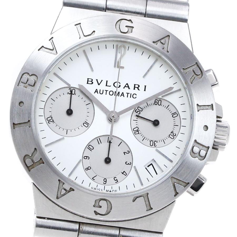 美品　BVLGARI/ブルガリ ディアゴノ クロノ CH35S 自動巻き BVLGARI ブルガリ CH35S ディアゴノ スポーツ クロノグラフ 自動