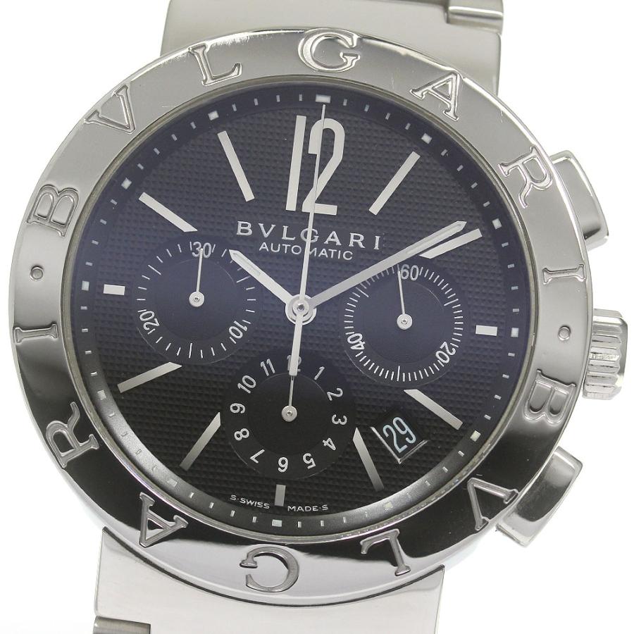 ☆良品【BVLGARI】ブルガリ ブルガリブルガリ クロノグラフ BB42SSCH 自動巻き メンズ_718904 BVLGARI（ブルガリ） BVLGARI BB42SSCH ブルガリブルガリ クロノグラフ