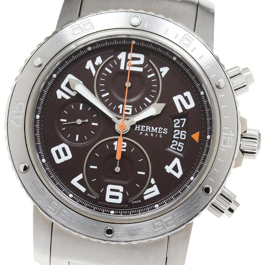 エルメス HERMES CP2.941 クリッパー メカニックダイバー クロノグラフ 自動巻き メンズ 良品 _944871 HERMES（エルメス） HERMES CP2.941 クリッパーダイバー クロノグラフ