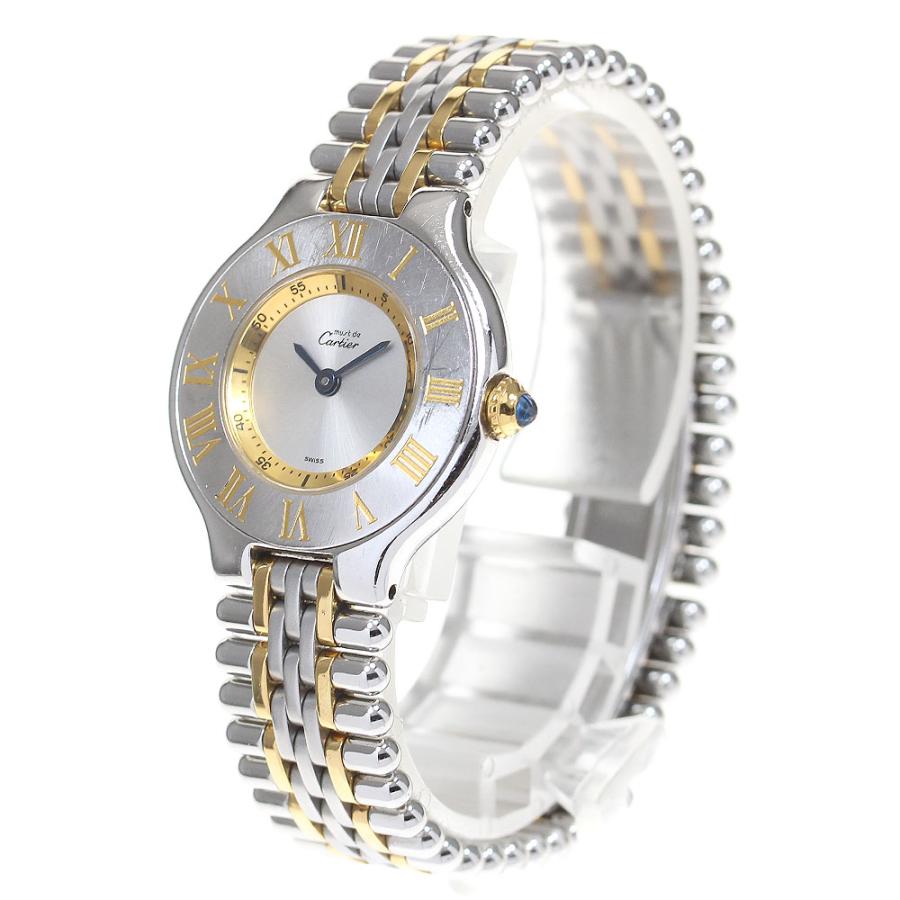 カルティエ 腕時計 マスト21SM W10073F4 Cartier - カルティエ マスト 21 W10073F4 レディース 腕時計の通販 by