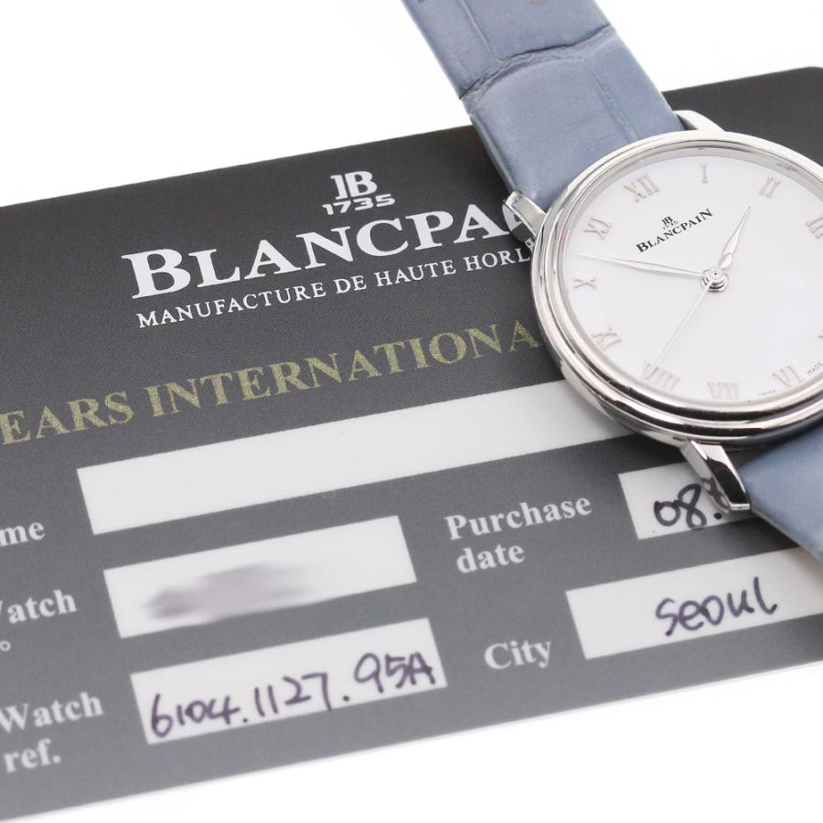 ブランパン Blancpain 6104-1127-95A ヴィルレ ウルトラスリム 自動巻き レディース 保証書付き_845631 BLANCPAIN（ブランパン） Blancpain 6104-1127-95A ヴィルレ ウルトラ