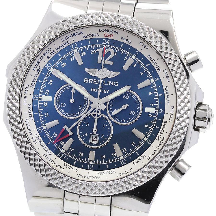 ブライトリング（BREITLING） BREITLING A47362 ベントレー GMT スペシャルエディション 自動巻き メンズ ...