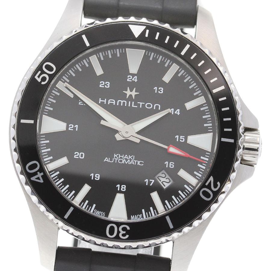 【極美品】ハミルトン H823350 カーキ スキューバデイトブラック 自動巻き HAMILTON ハミルトン H823350 カーキ ネイビー スキューバ