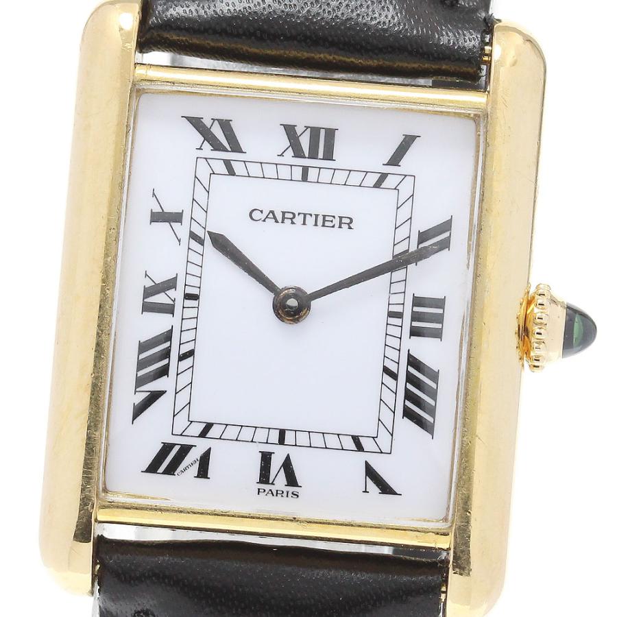 カルティエ CARTIER 81720552 タンクルイLM K18YG 手巻き メンズ _846487 Cartier（カルティエ） CARTIER 81720552 タンクルイLM K18YG 手巻き