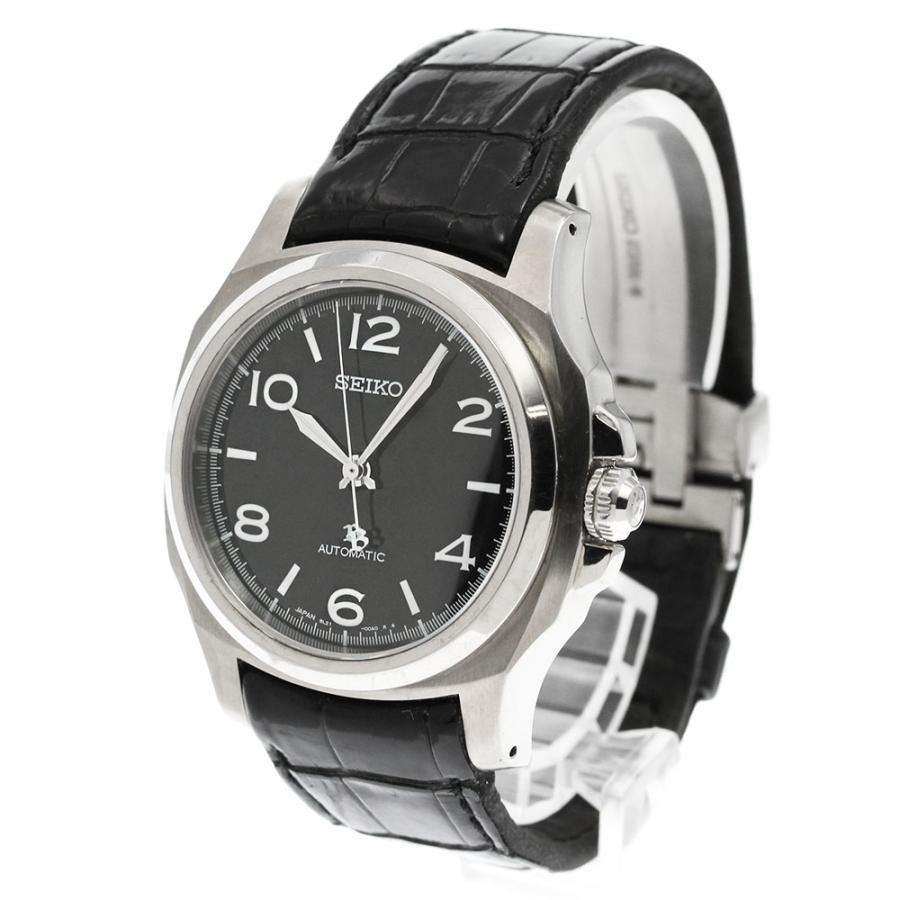 【稼働】セイコー ブライツ 腕時計 自動巻き デイト アラビア ブラック文字盤 SEIKO（セイコー） 訳あり SEIKO SAGL003/8L21-00A0 ブライツ 琺瑯文字