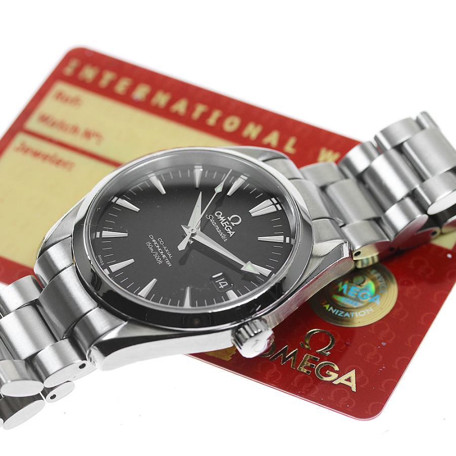 オメガ OMEGA 2503.50 シーマスター アクアテラ クロノメーター コーアクシャル 自動巻き メンズ 保証書付き_739617【ev10】 OMEGA（オメガ） OMEGA 2503.50 シーマスター アクアテラ