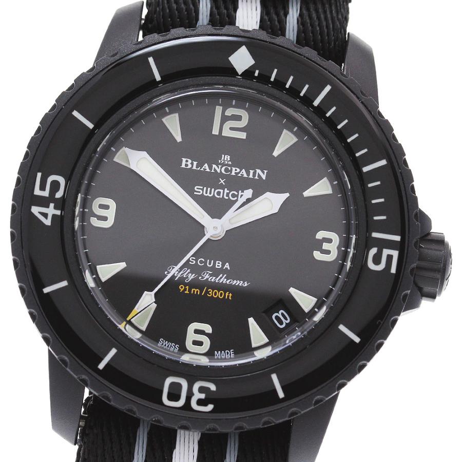 極美品】BLANCPAIN×SWATCH フィフティファゾム アトランティック 極美品】BLANCPAIN×SWATCH フィフティファゾム アトランティック