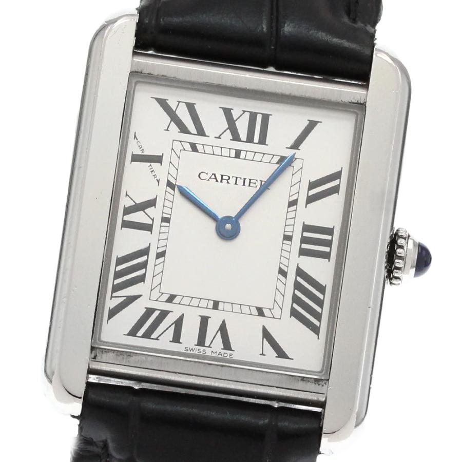 カルティエ CARTIER W5200005 タンクソロSM クォーツ レディース 良品 保証書付き_949305 Cartier（カルティエ） CARTIER W5200005 タンクソロ SM クォーツ