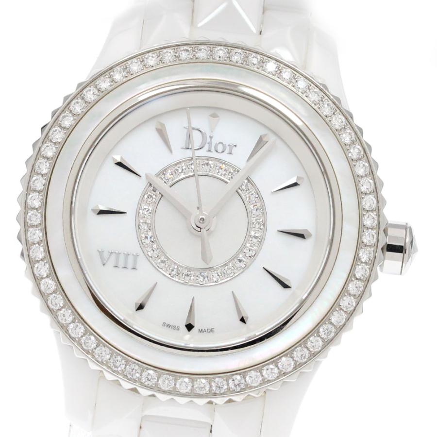 ディオール Dior CD1221E6 VIII オンユイット ベゼルダイヤ クォーツ レディース _849822【ev20】 ディオール Dior CD1221E6 VIII オンユイット ベゼルダイヤ クォーツ