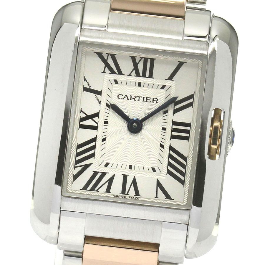 Cartier カルティエ CARTIER W5310019 タンクアングレーズSM PGコンビ  