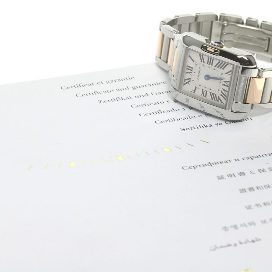 Cartier カルティエ CARTIER W5310019 タンクアングレーズSM PGコンビ  