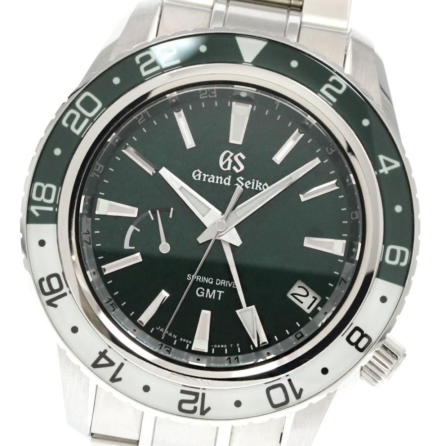 セイコー SEIKO SBGE295G/9R66-0BK0 グランドセイコー スポーツコレクション GMT スプリングドライブ メンズ 良品 箱・保証書付き_951132 SEIKO（セイコー） SEIKO SBGE295G/9R66-0BK0 グランドセイコー
