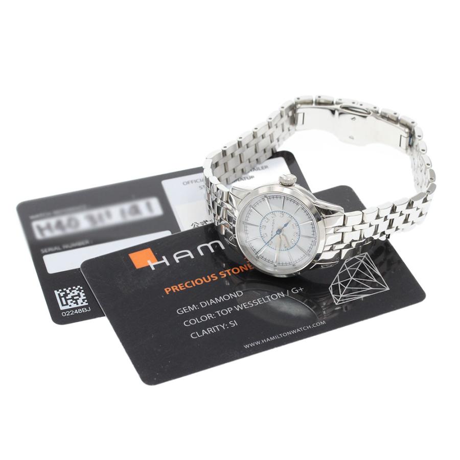 ハミルトン HAMILTON H403110 レイルロード 12Pダイヤ クォーツ レディース 美品 保証書付き_850170 HAMILTON（ハミルトン） HAMILTON H403110 レイルロード 12Pダイヤ