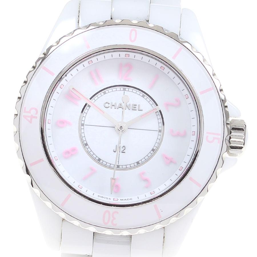 シャネル CHANEL H6755 J12 ピンク ブラッシュ 世界限定1200本 クォーツ レディース 保証書付き_850173 CHANEL（シャネル） CHANEL H6755 J12 ピンク ブラッシュ 世界限定1200